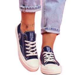 Naisten lenkkarit Big Star Navy Blue FF274125 laivastonsininen monivärinen 1