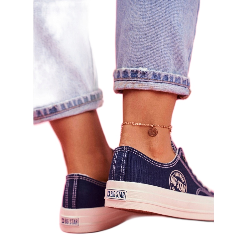 Naisten lenkkarit Big Star Navy Blue FF274125 tummansininen monivärinen 2