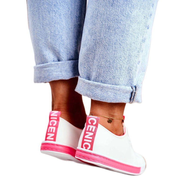 SEA Klassiset naisten lenkkarit Fuchsia Ville valkoinen vaaleanpunainen 2