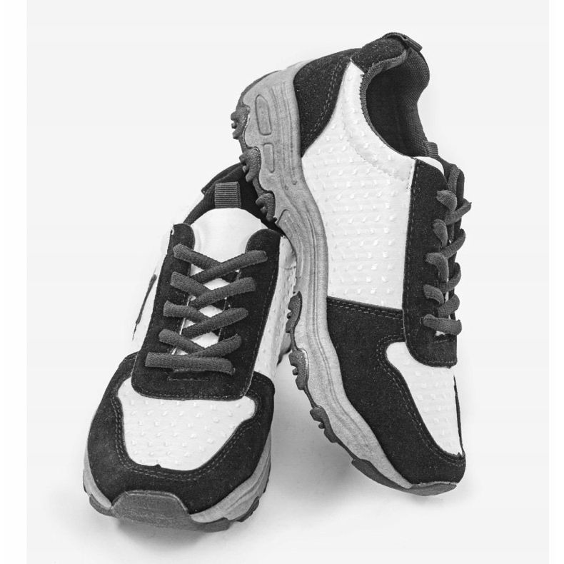 Mustat muodikkaat urheilutossut tähdellä G-114 valkoinen 2