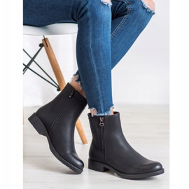 J. Star Korkeat saappaat Eco -nahkaa musta 2