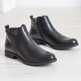 J. Star Litteät kantapää saappaat musta 1