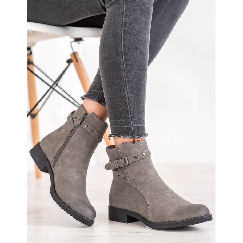 J. Star Lämpimät harmaat saappaat 1