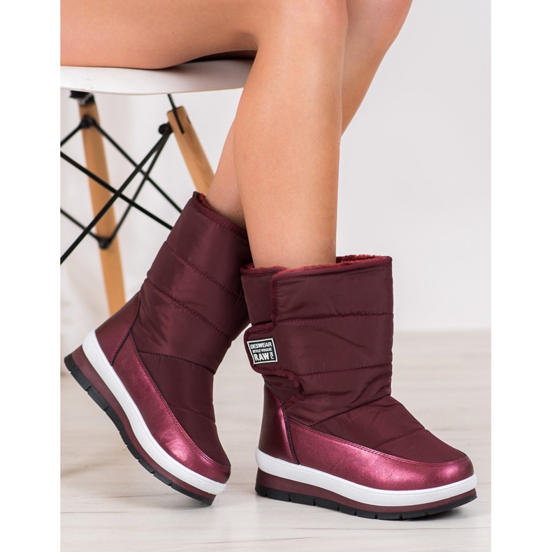 GOLL Viininpunaiset lumisaappaat tarranauhalla punainen 1