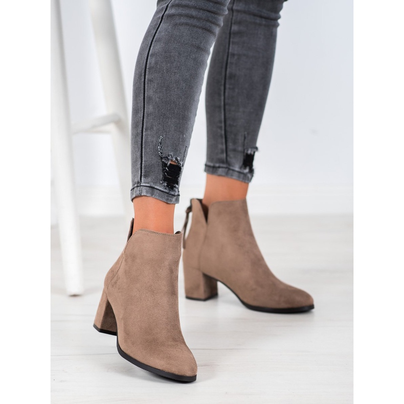 VINCEZA vetoketjusaappaat ruskea 2