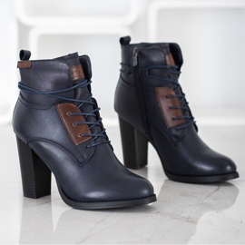 Evento Tummansiniset saappaat pylväässä laivastonsininen sininen 1