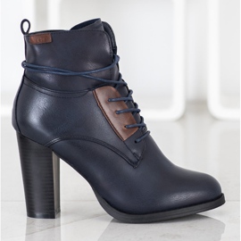 Evento Tummansiniset saappaat pylväässä laivastonsininen sininen 2