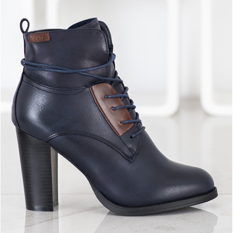 Evento Tummansiniset saappaat pylväässä laivastonsininen sininen 2