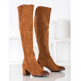 VINCEZA korkeat saappaat ruskea 1