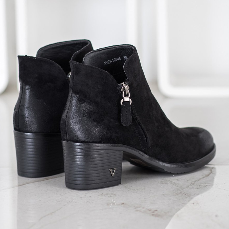 VINCEZA mokkanahkakengät musta 2