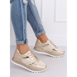 Naisten kultaiset urheilukengät 2019-447 Kulta kultainen keltainen 1