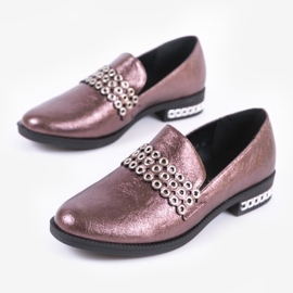 Naisten vaaleanruskeat matalat kengät C18-6251 punainen monivärinen 1