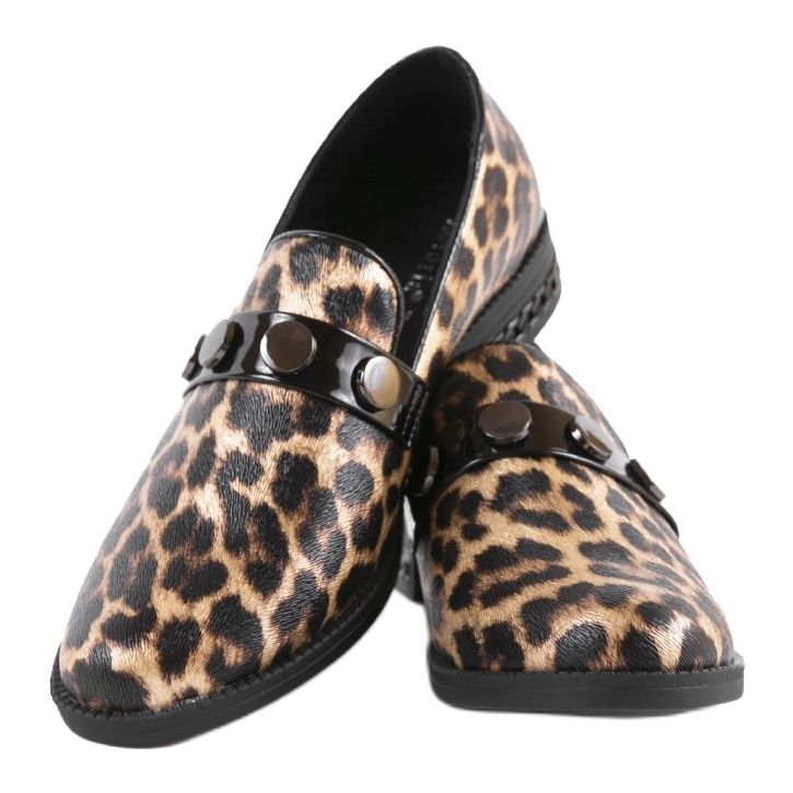 Ruskeat naisten kengät C18-6257 musta 2