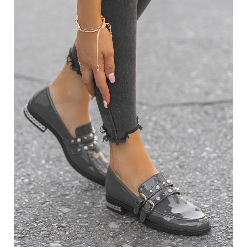 Harmaat naisten kengät C18-6252-2 2