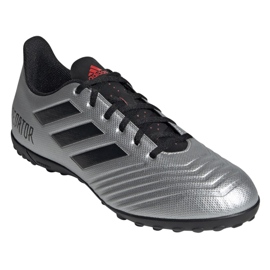 Adidas Predator 19.4 Tf M F35634 jalkapallokengät hopea 3