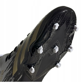 Adidas Predator 20.3 Fg Jr FW9215 jalkapallokengät harmaa / hopea, valkoinen, musta, kulta valkoinen 1