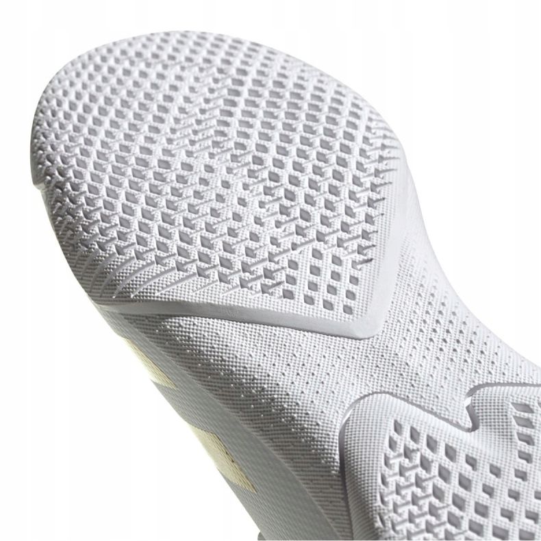 Adidas Predator 20.3 In Jr FW9218 jalkapallokengät harmaa / hopea, valkoinen, kulta valkoinen 1