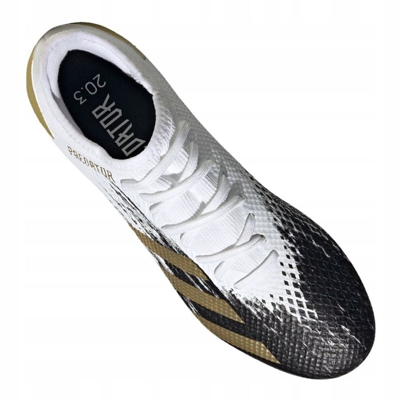 Adidas Predator 20.3 L Fg M FW9197 jalkapallokengät valkokulta valkoinen 1