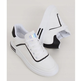 Valkoiset naisten lenkkarit 1239-Y Musta valkoinen 1