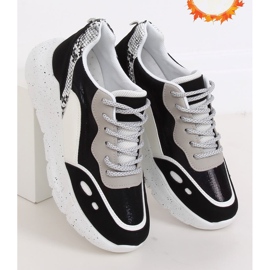 Mustavalkoiset urheilukengät LL1771 Musta valkoinen 1