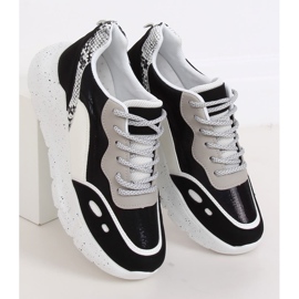 Mustavalkoiset urheilukengät LL1771 Musta valkoinen 2