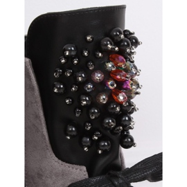 Harmaat Nauhalliset saappaat Workery Grey NC1062 Harmaa 2