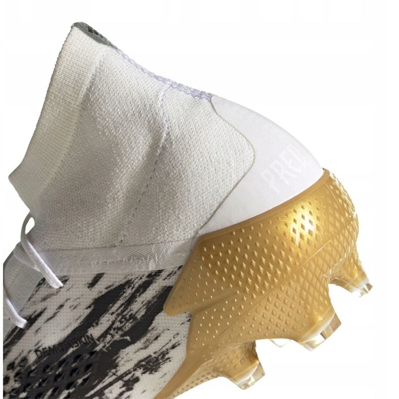Adidas Predator 20.1 Fg M FW9186 jalkapallokengät musta, valkoinen, musta, kulta valkoinen 2