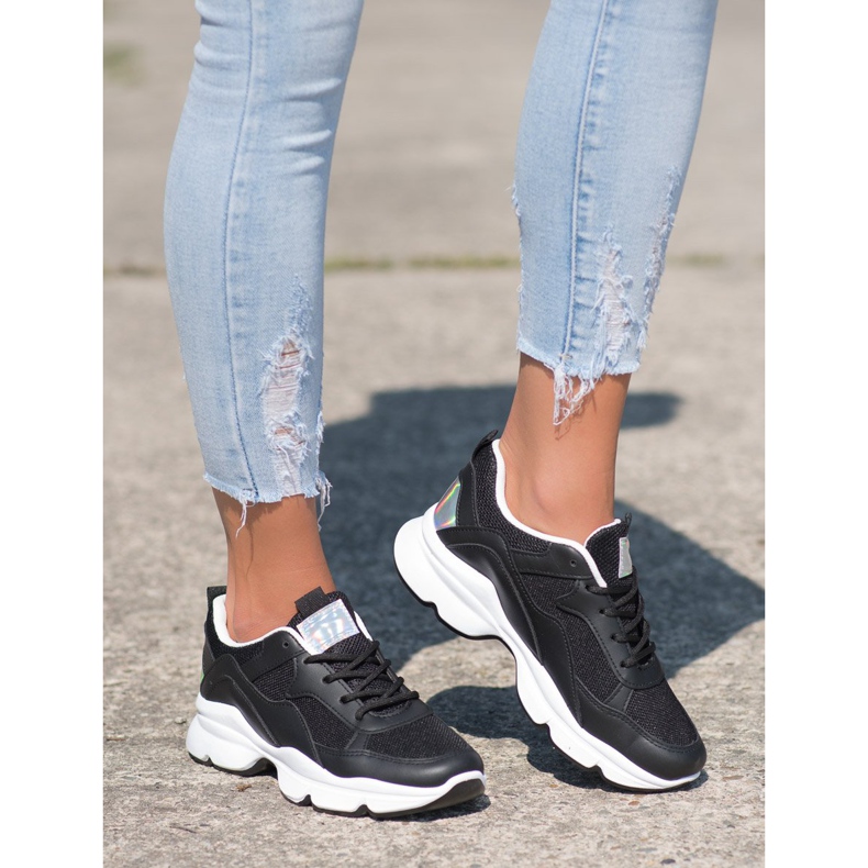 SHELOVET Mukavat mustat lenkkarit 2