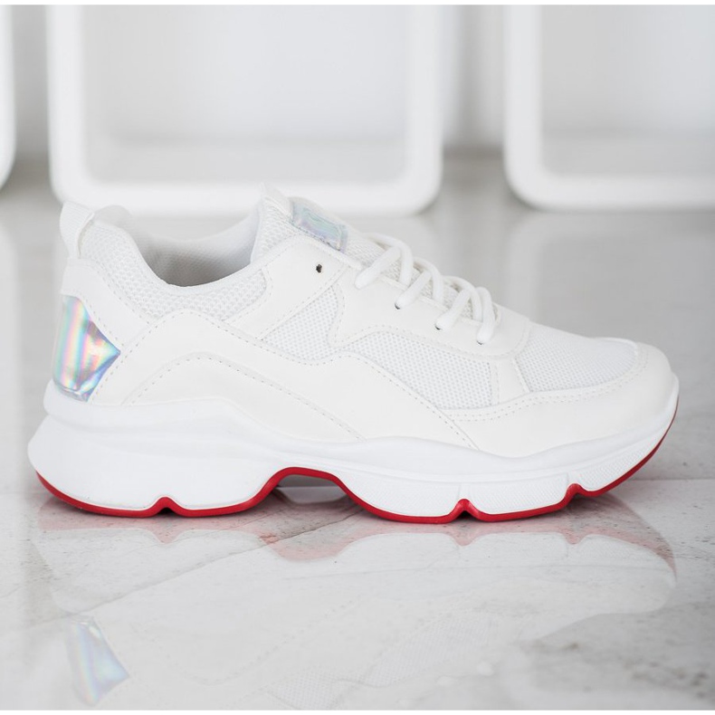 SHELOVET Mukavat valkoiset lenkkarit valkoinen 1