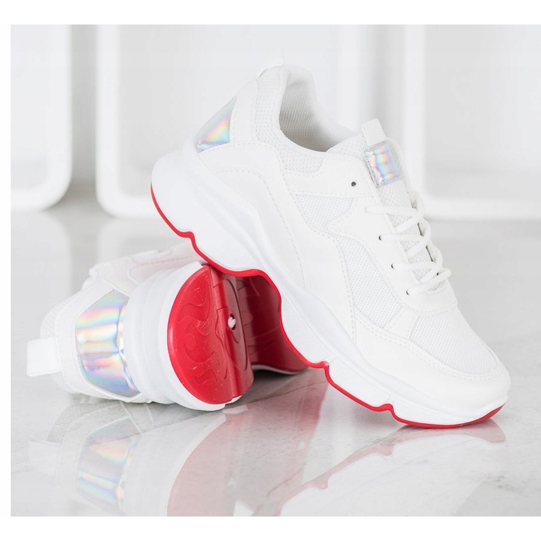 SHELOVET Mukavat valkoiset lenkkarit valkoinen 2