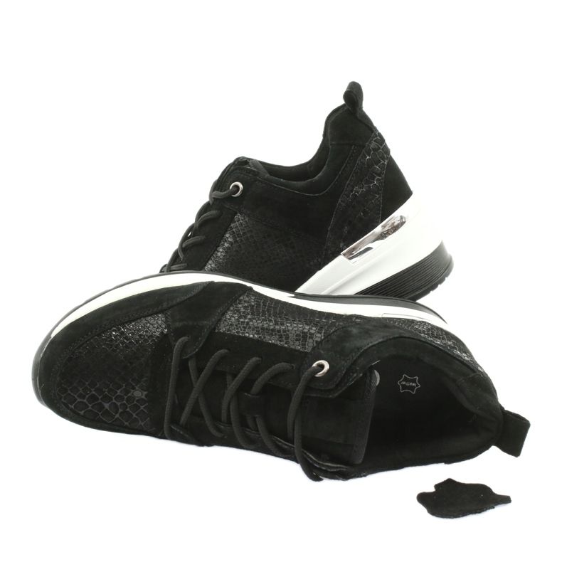 Naisten urheilukengät sidottu Filippo DP1505 / 20 musta 4