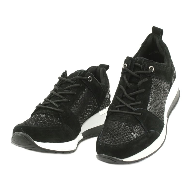 Naisten urheilukengät sidottu Filippo DP1505 / 20 musta 2