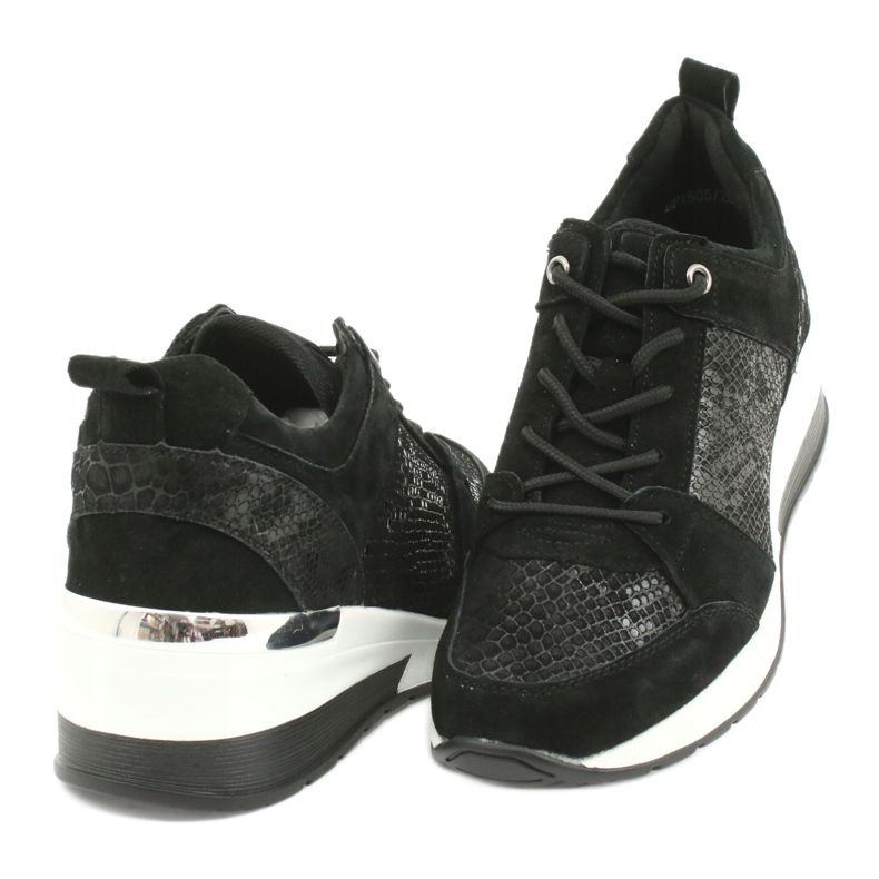 Naisten urheilukengät sidottu Filippo DP1505 / 20 musta 3