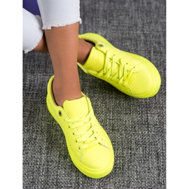 SHELOVET Tennarit Eco -nahkaa keltainen 1