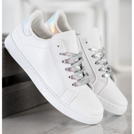 SHELOVET Muodikkaat urheilukengät valkoinen 2