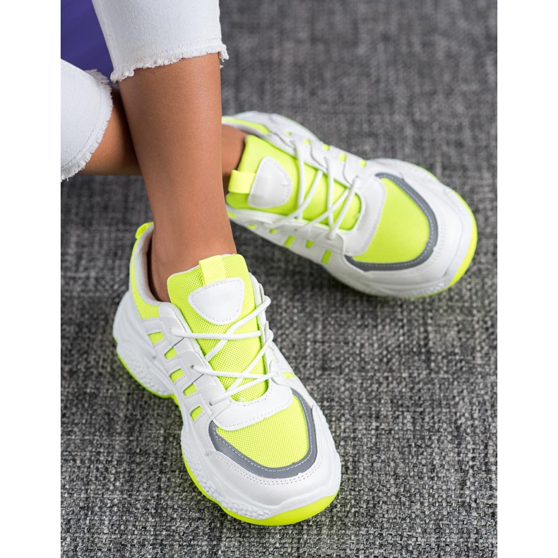 SHELOVET Mukavat verkkokankaat valkoinen keltainen 2