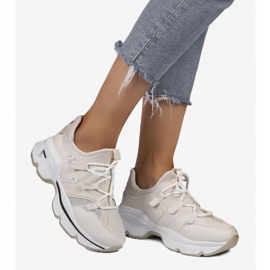 Beige Lycra -lenkkarit C947 1