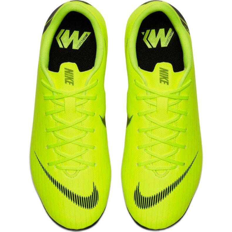 Nike Mercurial Vapor 12 Academy Mg Jr AH7347 701 jalkapallokengät keltainen 1