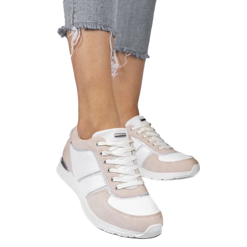 Vaaleanpunaiset ekologiset mokkanahkaiset urheilukengät 6162-Y vaaleanpunainen 1