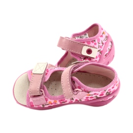 Befado lasten kengät pu 065P143 beige vaaleanpunainen 5