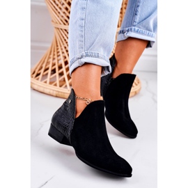 Naisten saappaat Maciejka Nahka Musta Käärme 04091-72 1