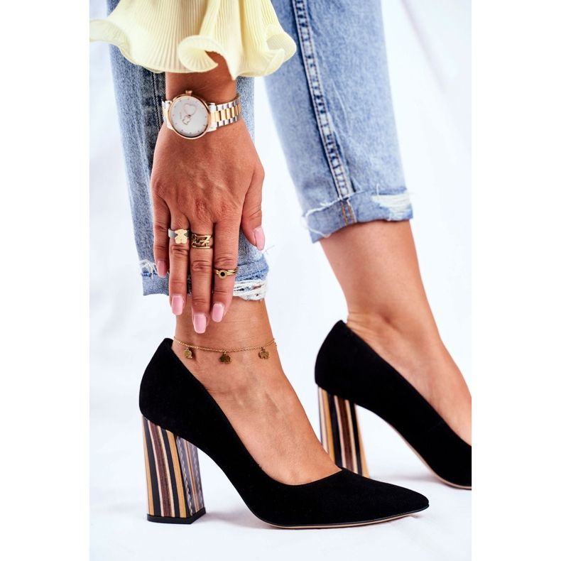 PV3 Naisten Avokkaat Visconi Suede Musta 7417302/200 1