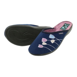 Adanex 25626 tummansininen velour -tossut violetti 3