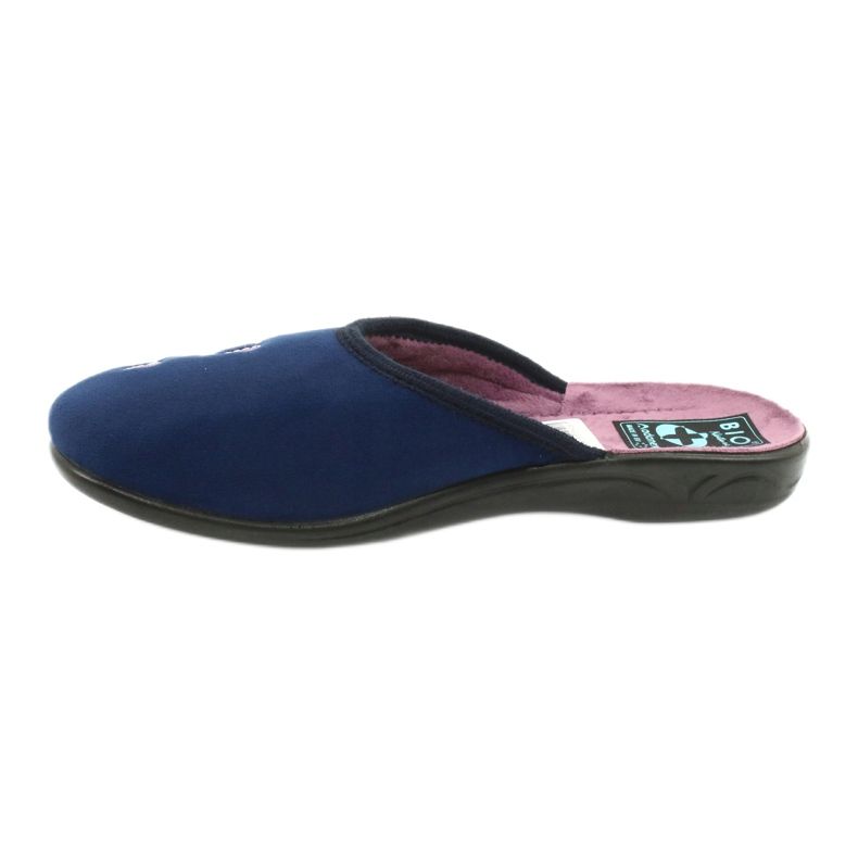 Adanex 25626 tummansininen velour -tossut violetti 1