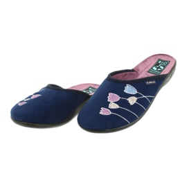 Adanex 25626 tummansininen velour -tossut violetti 2