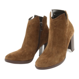 Gamis Nahkaiset mokkanahat saappaassa 4018 ruskea 2