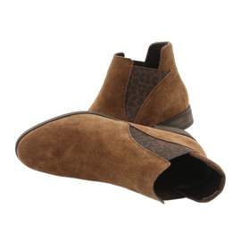 Gamis Mokkanahkaiset nilkkurit 4036 ruskea 4