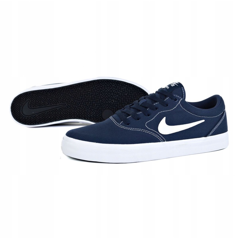 Nike Sb Charge Cnvs M CD6279-402 kengät valkoinen tummansininen 1