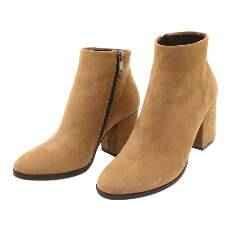 Kaniowski Naisten nahkakengät K-0307 Toffee/Beige 2