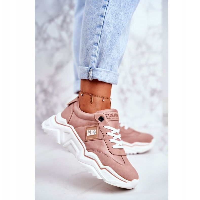 Naisten urheilukengät Big Star Pink GG274210 vaaleanpunainen 2